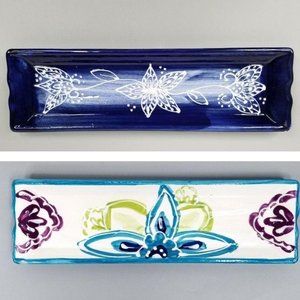 2 Alfareria Luis Jimenez Pottery Rectangular Dish